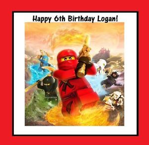 12 Lego Ninjago Stickers Loot Goody Gift Favor Treat Bag Labels Party Supplies