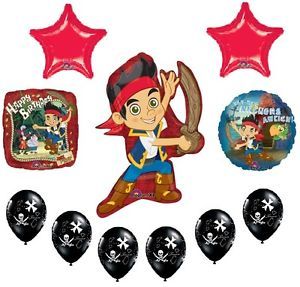 Jake and The Never Land Pirates 11 Birthday Party Supplies Mylar Latex Balloons