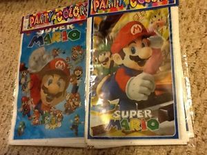 New "Super Mario Bros" 8 Loot Candy Treat Bags Party Bags Supplies
