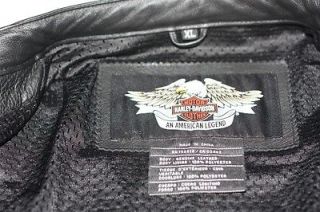 Men's Harley Davidson Spoiler Leather Jacket Size XL