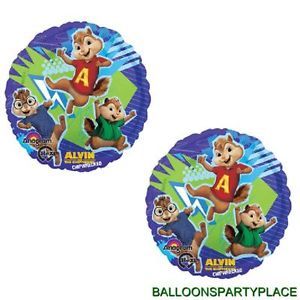 2pk Alvin and The Chipmunks Balloons Birthday Party Supplies Baby Shower New Boy