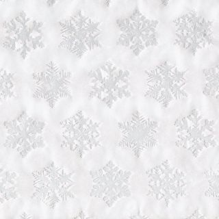 Caspari Gift Wrapping Paper Silver Snowflake Embossed 9508RC