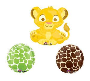 Lion King Simba Baby Shower Giraffe Balloons Decorations Supplies Party Decor