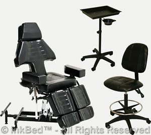 Inkbed Hydraulic Client Tattoo Bed Table Chair Tray Ink Bed Studio Equipment