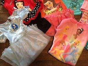 Disney Princess Clothes Lot 2T Dress Up Great Cond Nightie PJ Cute Snow White