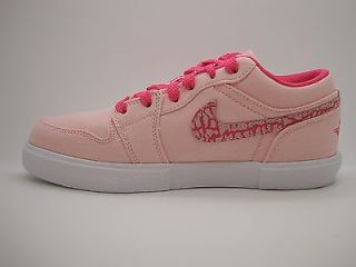 487300 607 Girls Youth Air Jordan Retro V 1 Storm Pink Spark White Sneakers