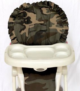 Baby High Chair Cover Fits Most High Chairs Camouflage Design New Soft Padded
