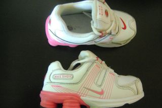 Nike Shox Girls Toddler Sneaker Tennis Shoes Infant Sz 7c White Pink