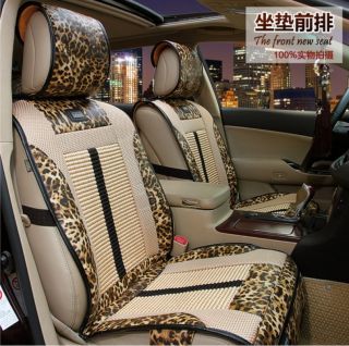 New Noble and Luxurious Black Leopard AAA PU Leather Car Seat Cushion