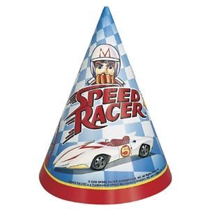 Speed Racer Race Car Birthday Party Supplies Cone Hats Favors New NIP