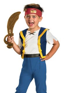 Kids Jake and The Neverland Pirates Toddler Pirate Halloween Costume