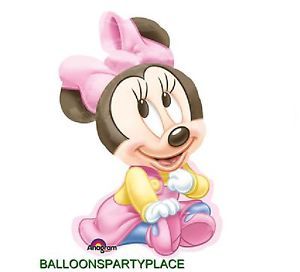 Jumbo Disney Baby Minnie Mouse Balloon Birthday Party Supplies Shower 1st First