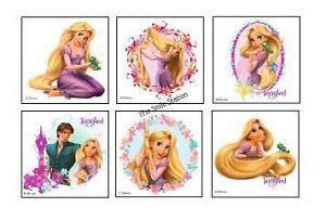 12 Disney Tangled Rapunzel Temporary Tattoos Kids Girls Party Bag Favors Supply