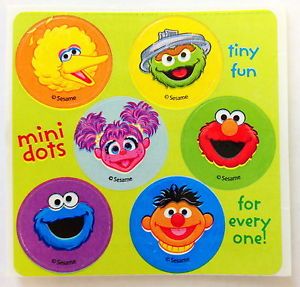 60 Elmo Sesame Street Stickers Party Favors Preschool Teacher Supply Free SHIP