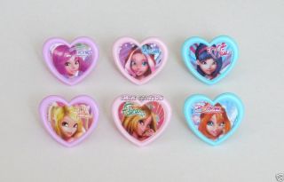 12 Winx Club Fairy Magic Cup Cake Rings Topper Party Goody Loot Bag Favor Supply