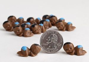 12 Miniature African American Baby Boy Shower Party Favors Supplies Cakes