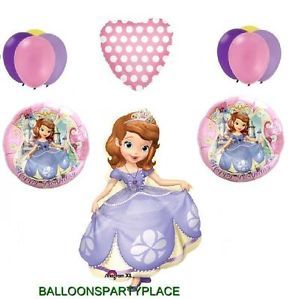 Sofia The First Balloons Disney Princess Birthday Party Supplies Crown Girls New