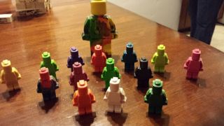 160 Lego Man Crayon Minifig Party Favor Ninjago Minifigure Free 4 inch Lego Man