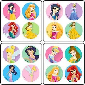 64 Disney Princess Stickers Party Favors Teacher Supply Belle Cinderella