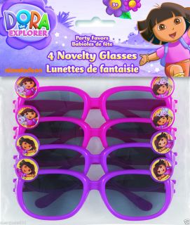 Dora The Explorer Fiesta Kids Child Size Glitter Sunglasses 4pk Favors