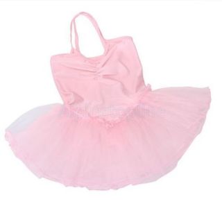 Cute Girls Fairy Tutu Leotard Dance Dress Ballet Size 4 5T New