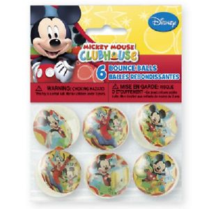 Disney Mickey Mouse Clubhouse 6 Bounce Balls Birthday Party Supplies Favors