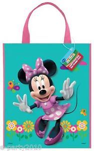 Minnie Mouse Clubhouse Plastic Tote Bag Birthday Party Supplies Favors