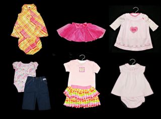 Carter's OshKosh Disney and More Preowned Infant Girls Dresses Outfits 0 3 M