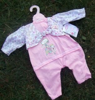 New on Hanger Baby Annabell Tea Party Romper with Bolero 18" Doll Clothes Outfit