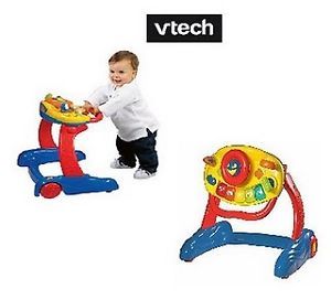 Vtech Grow and Go Baby Walker Educational Toy with Steering Wheel and Piano