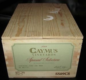 Caymus 2009 Empty 6 Bottle Wood Wine Box Crate