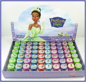 6 Disney Princess The Frog Tiana Naveen Ray Self Ink Stamps Party Favors New