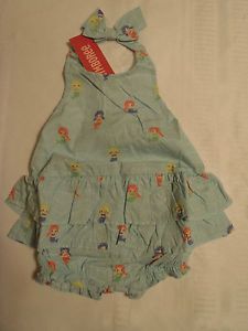 Gymboree Baby Girls 3 6 or 6 12 Month Choice Mermaid Magic Bubble Outfit