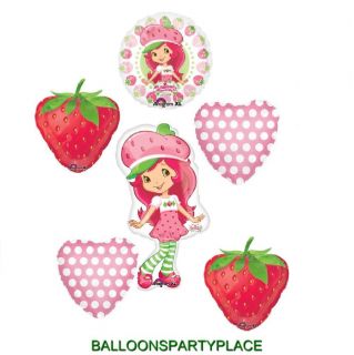 Strawberry Shortcake Polka Dot Balloons Pink Girls Birthday Party Decorations