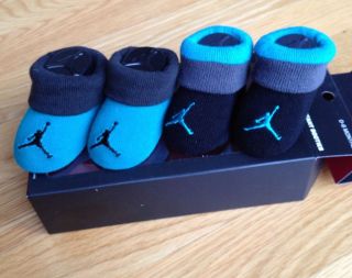 Nike Air Jordan Baby Boy Booties Crib Shoes Socks 0 6M New