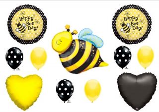 Bumblebee Honey Bee Birthday Balloons Party Decorations Supplies Garden Tea Girl