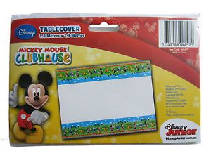 Mickey Mouse Birthday Party Table Cloth Tablecloth Decorations Supplies