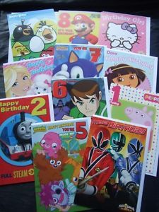 Official Character Cards Open or Age Birthday Card L K Great Selection