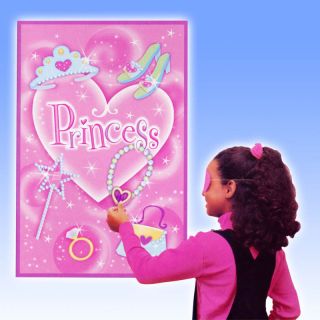 14 Piece Pink Princess Girls Birthday Party Game Set