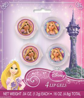 Disney Tangled Rapunzel Glitter Lip Gloss Party Favors 4pc