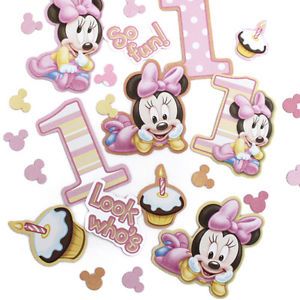 Disney Minnie Mouse 1st Birthday Printed Confetti Party Supplies Decorations