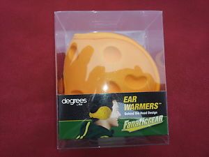 180s Green Bay Packers Cheese Head Skiing Jogging Ear Grips Warmers Muffs NFL