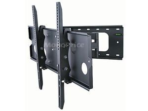 Heavy Duty Dual Arm Full Motion Pull Out TV Wall Mount for LCD LED Plasma HDTV'S