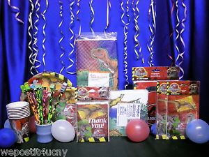 Jurassic Park Dinosaur Party Set for 16 Pieces Dino Pencils Dino Erasers