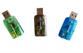 New External USB 2 0 to 3D Virtual Audio Sound Card Adapter Converter 7 1 CH