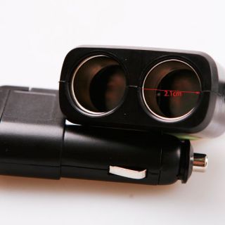 Car Cigarette Lighter Socket Plug Auto Extension Power Supply Cord Cable Charger