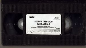 See How They Grow Farm Animals Educational VHS