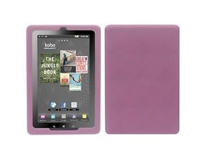 For Kobo Vox 7 inch Tablet eReader Soft Rubber Silicone Skin Cover Case Pink