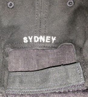 Hard Rock Cafe Sydney Black Baseball Hat "Bling" HRC Logo Cap New Tags
