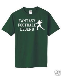 Fantasy Football Legend Men's Green T Shirt Funny New